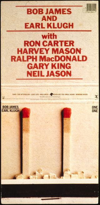 album artwork designed by Paula Scher showing some matches