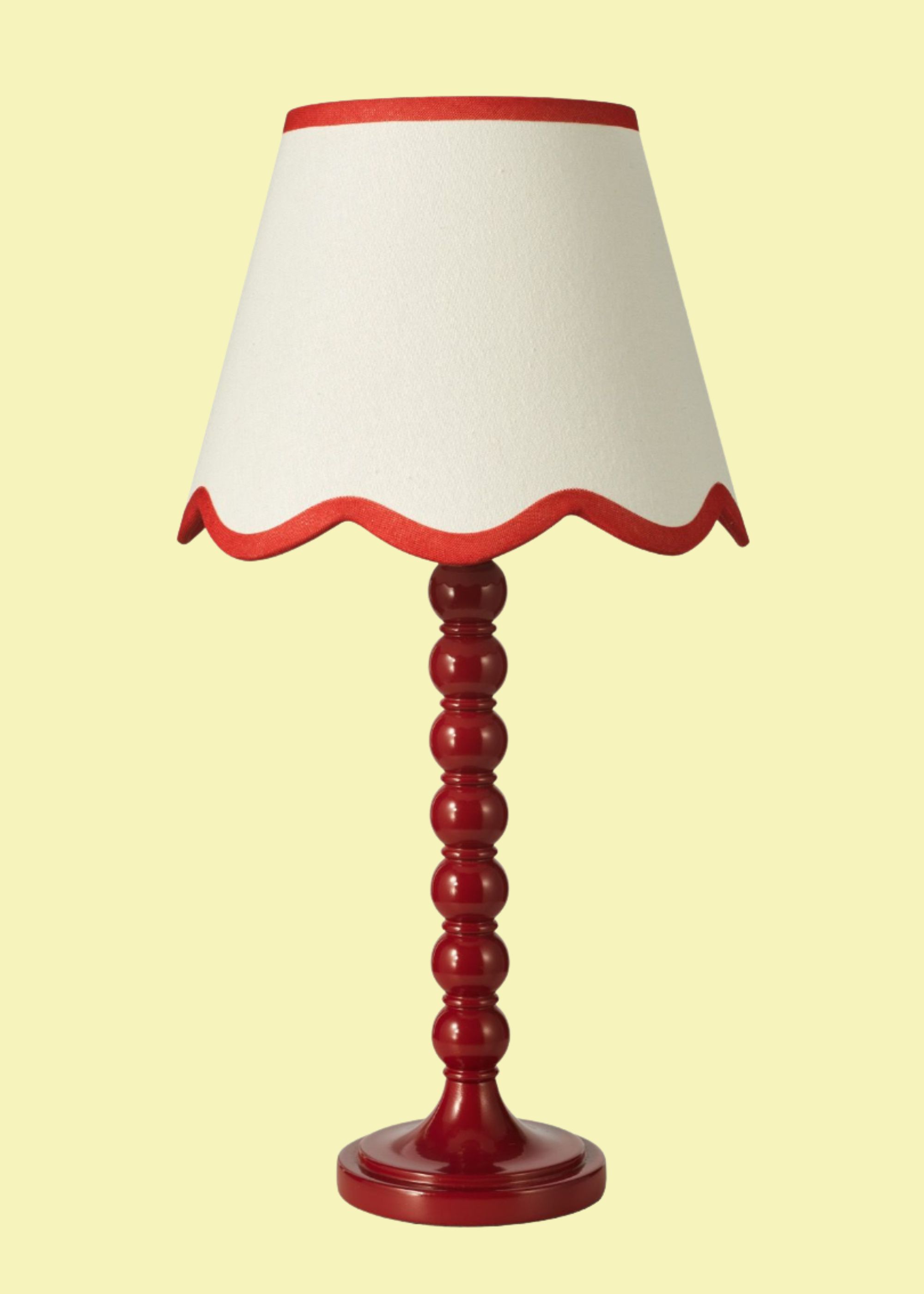 d&amp;auml;r Lighting, Spool Table Lamp Red With Shade