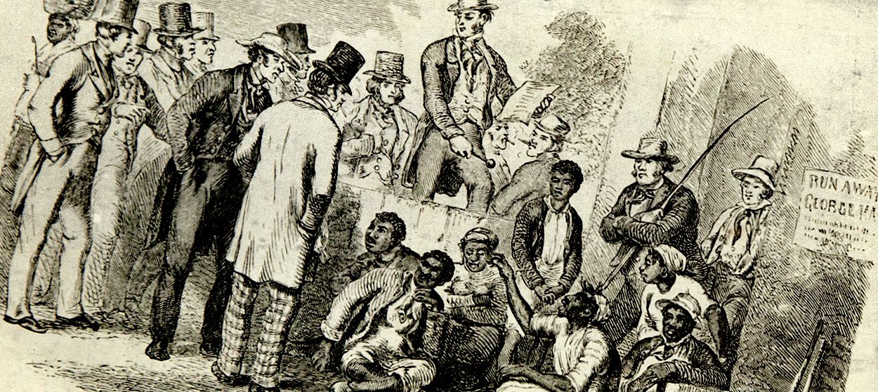 A slave auction.