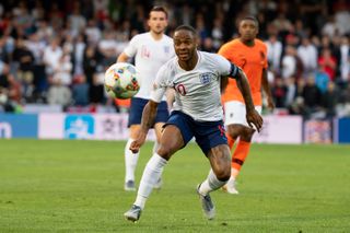 Raheem Sterling in action for England against the Netherlands in June 2019.