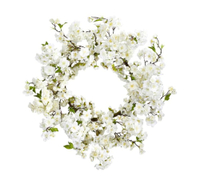 Faux Cherry Blossom Wreath, 24" for $99, at Pottery Barn