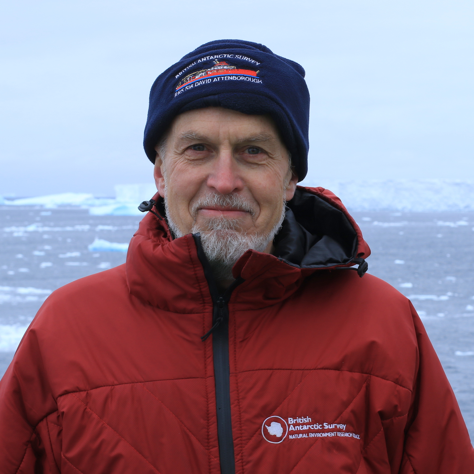A photo of Robert Larter in Antarctica.