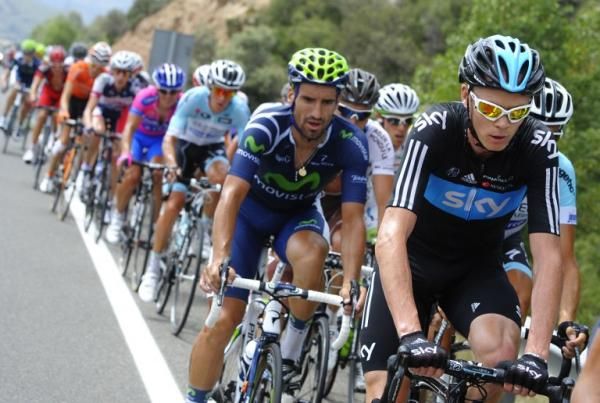 Team Sky set a vigorous pace for Froome heading into the final climb