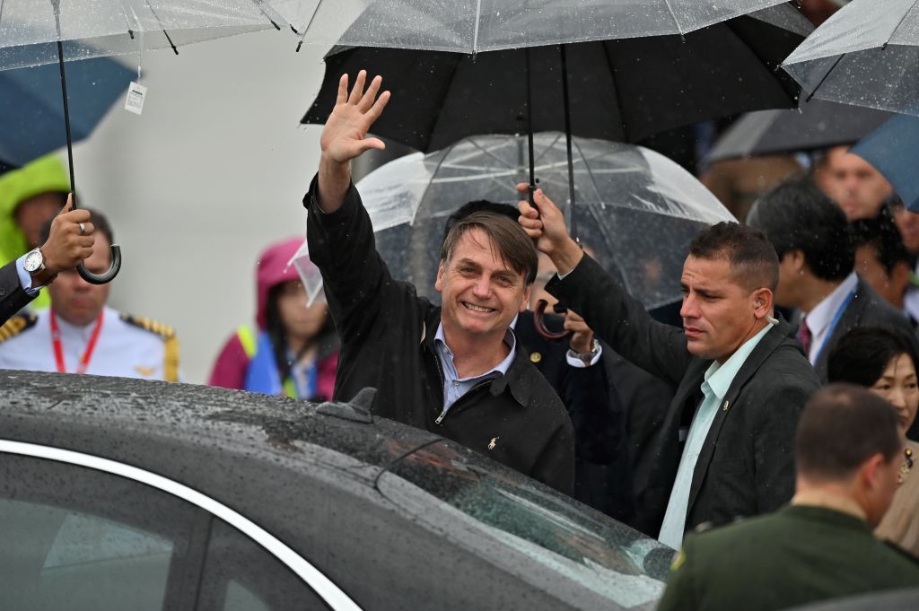 Brazilian President Jair Bolsonaro in Osaka