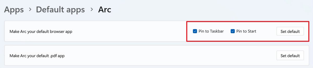 Windows 11 new default browser settings