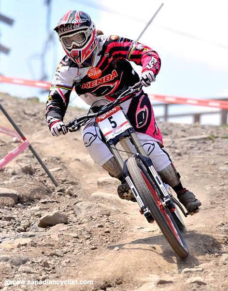 Floriane Pugin (Iron Horse-Kenda-Playbiker) could only manage the second quickest run.