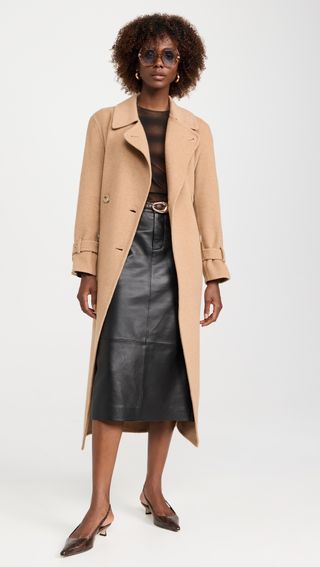 Vince Lofty Belted Long Coat