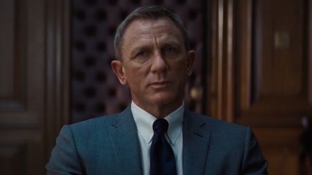 Daniel Craig's James Bond in meeting with M in No Time to Die