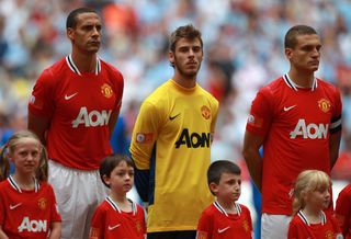 David De Gea, centre, joined Manchester United in 2011