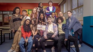 The pupils of 'Waterloo Road' season 11 gathered during rehearsals.