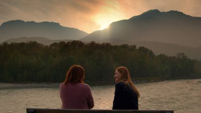 Where is Virgin River filmed? Locations revealed, seen here are LAUREN HAMMERSLEY as CHARMAINE and ALEXANDRA BRECKENRIDGE as MEL MONROE