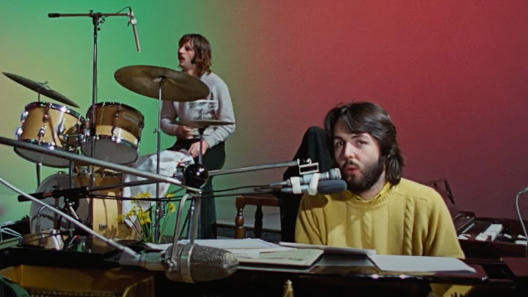 Still from The Beatles Get Back film