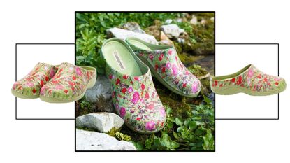 Floral print Backdoorshoes Poppy explosion clogs