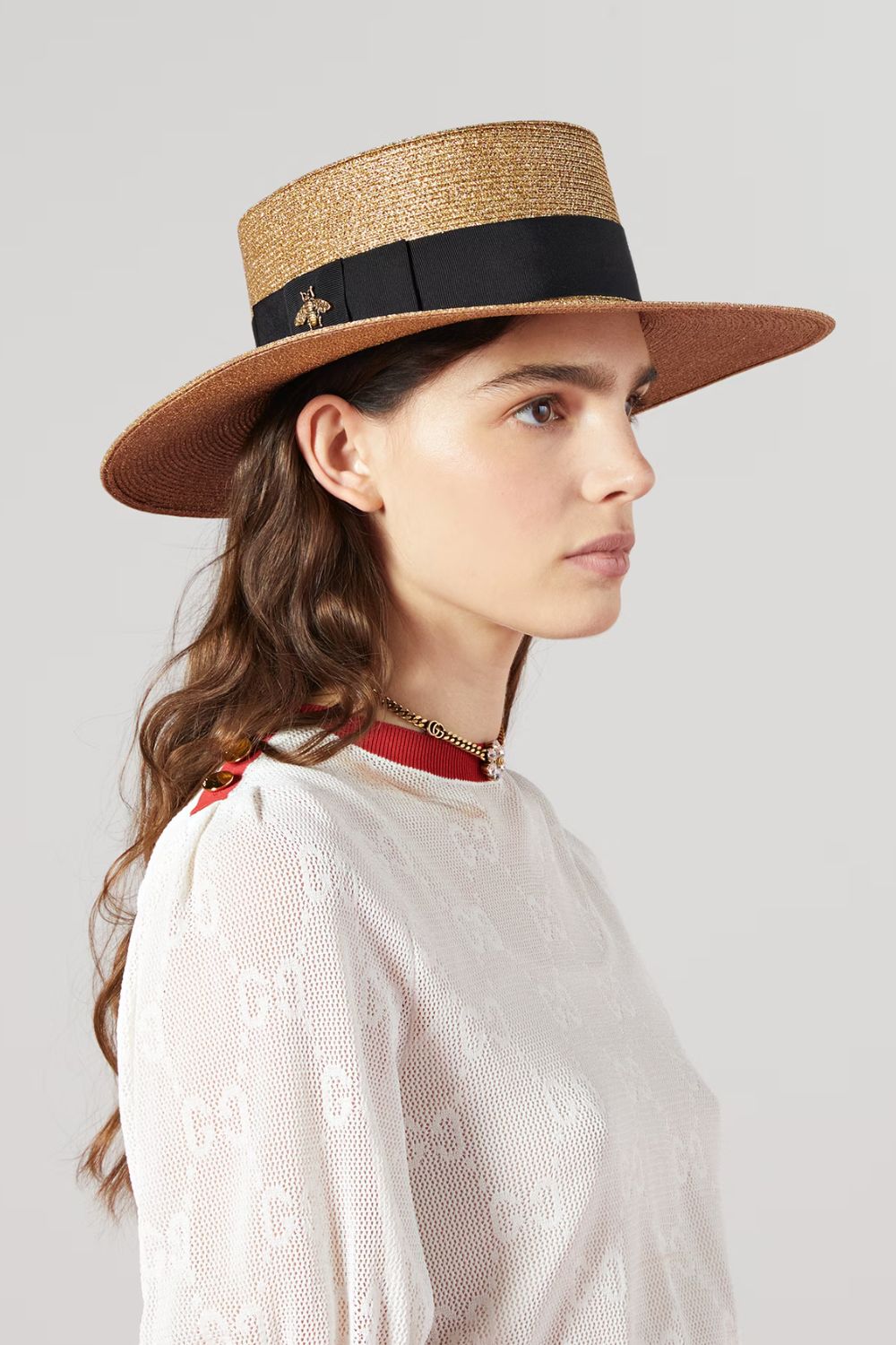 Gucci Lamé Papier Hat