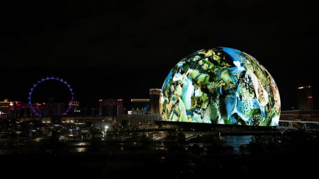 The Vegas Sphere is brought to life in immersive art.