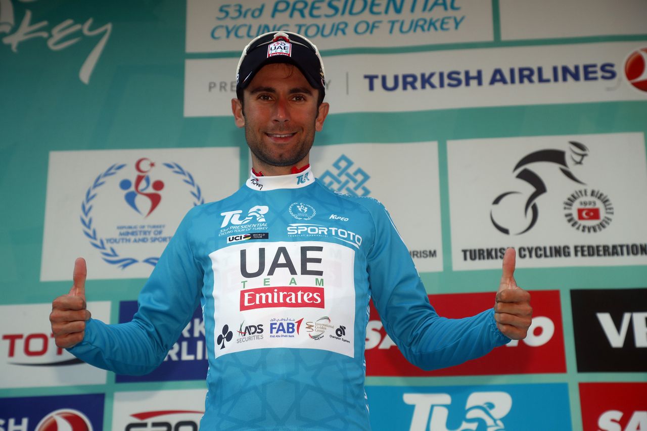 Diego Ulissi (UAE Team Emirates) leader in the Tour of Turkey