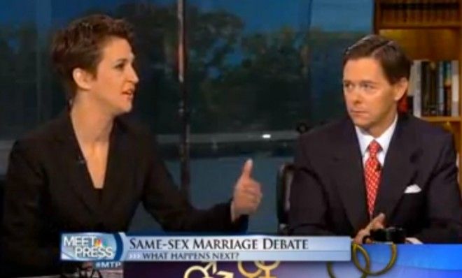 Rachel Maddow and Ralph Reed