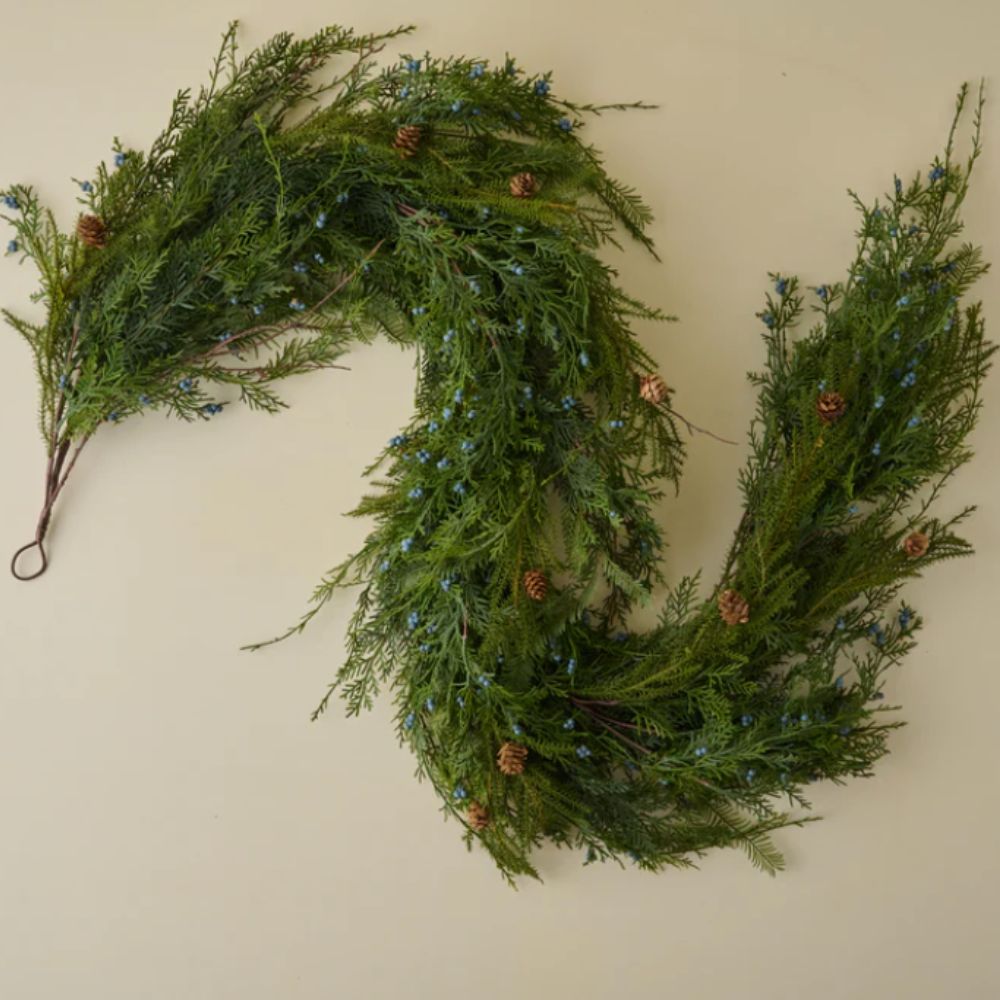 Faux pine garland