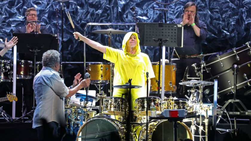 Zak Starkey of The Who performs onstage during The Who Hits Back! Tour on May 03, 2022 at Moody Center in Austin, Texas