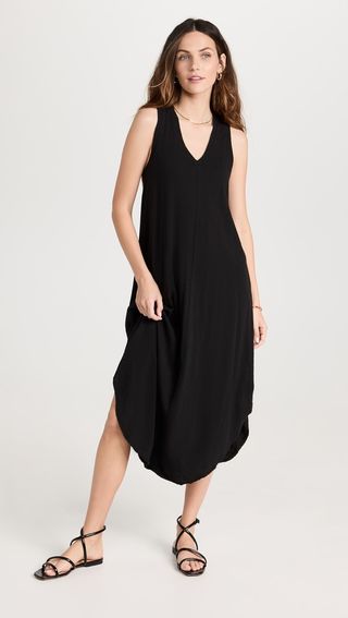 Black maxi dress