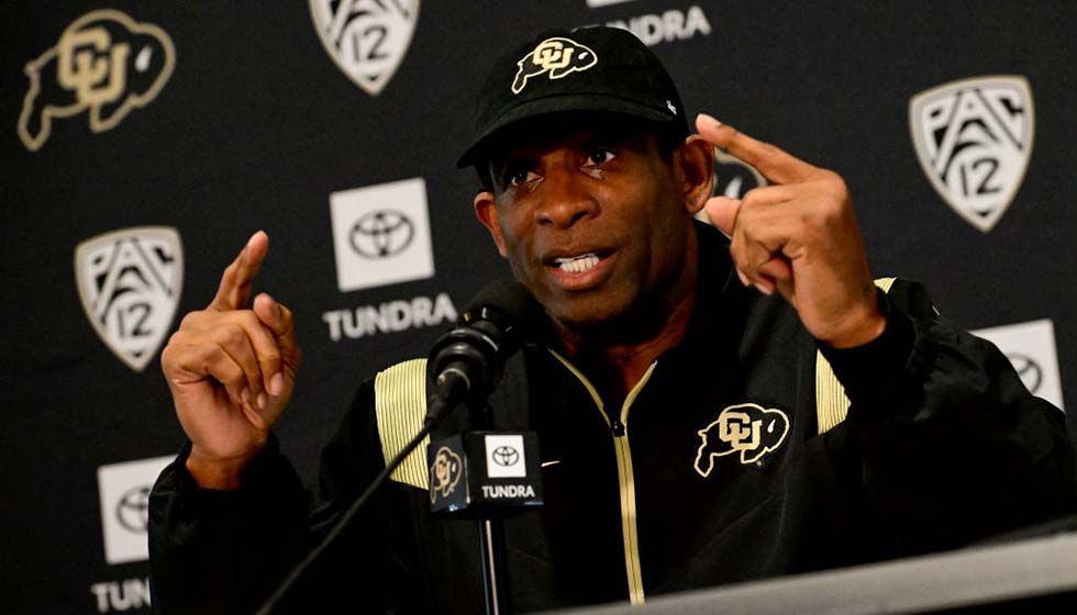 Colorado head coach Deion Sanders