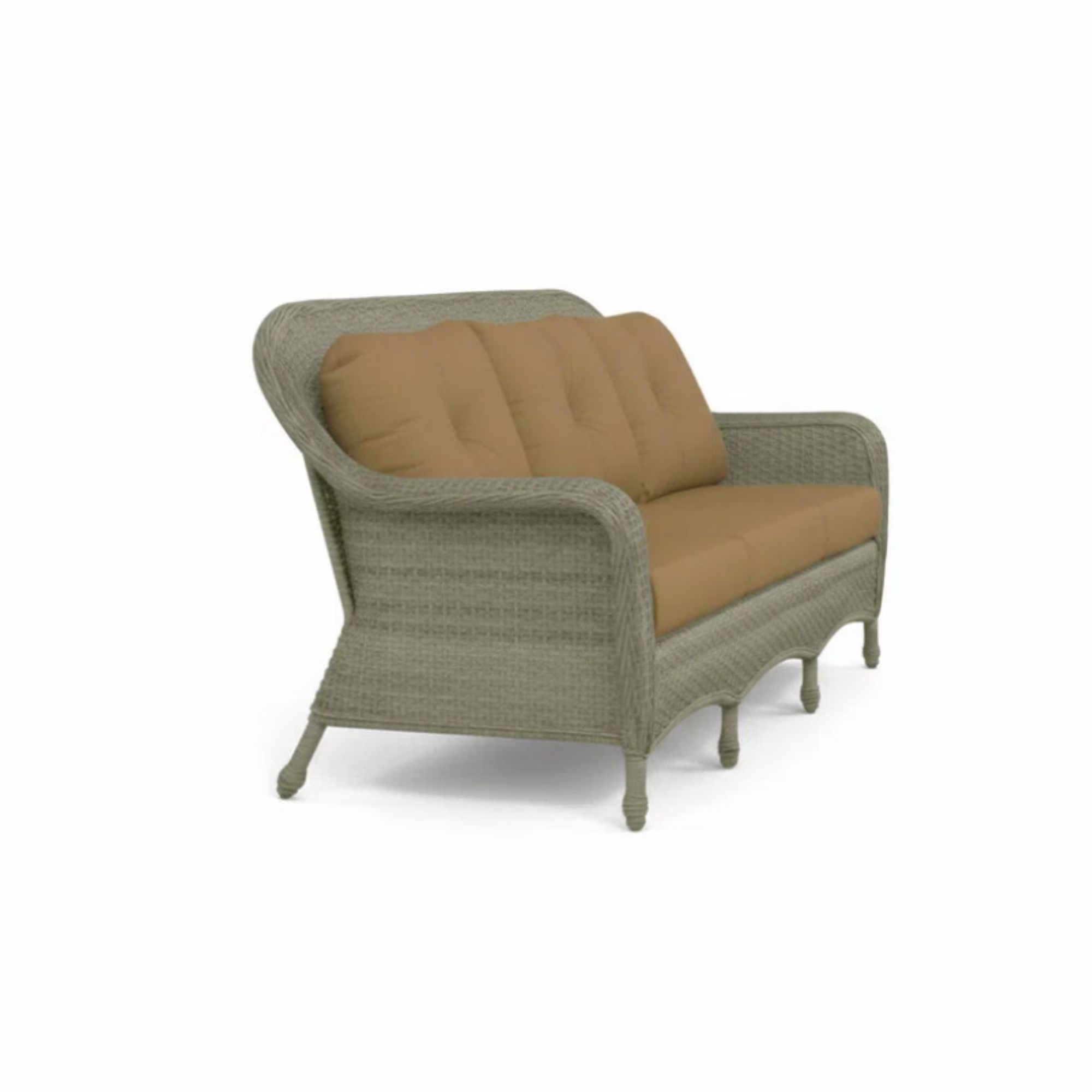 Georgetown 3 Seater Outdoor Sofa, Aluminum Frame with Gray Fir