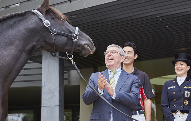 IOC President Thomas Bach FEI HQ