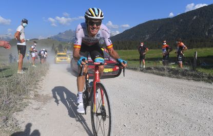 Luis Leon Sanchez riding the 2020 Tour de France, stage 18