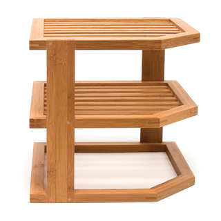 Lipper Bamboo 3-Tier Corner Shelf