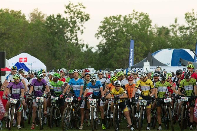 Cape Epic racers on the start line of stage 5