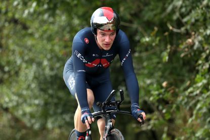 Ethan Hayter at the British National Time Trial championships