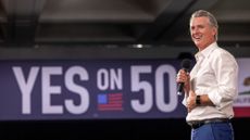 California Gov. Gavin Newsom (D) at a Prop 50 volunteer event in Los Angeles.
