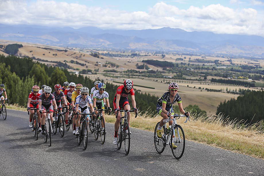 As the Admiral Hill climb started is was not looking good for the main group