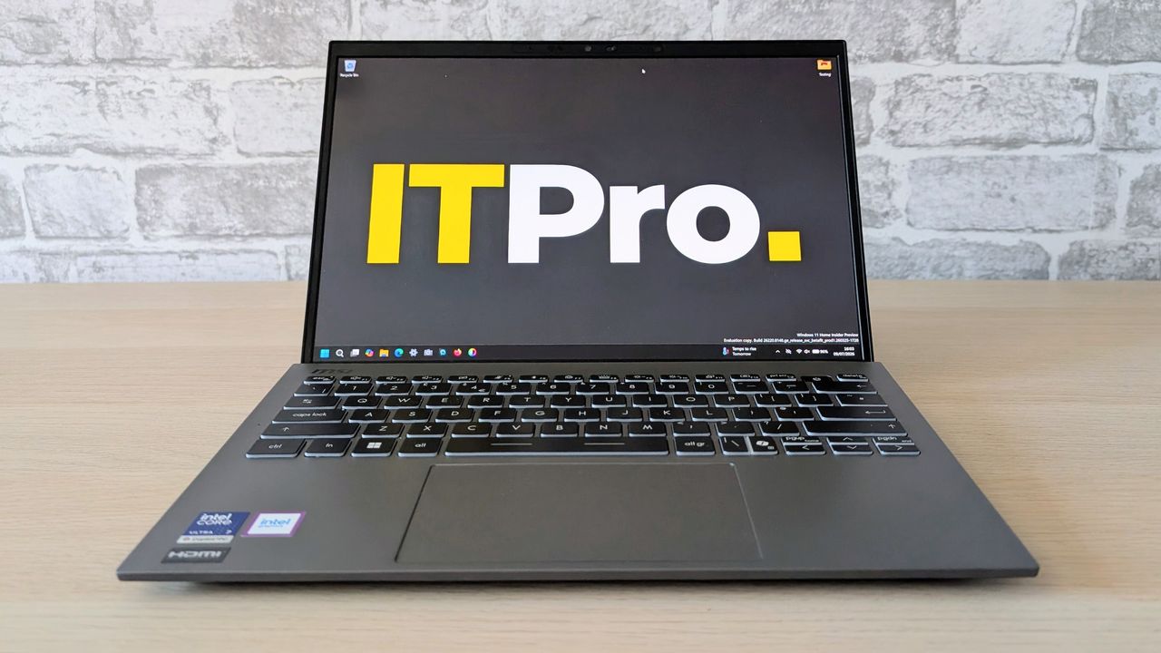 The MSI Prestige 13 AI+ on a desk