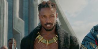 Michael B. Jordan as Killmonger in Black Panther