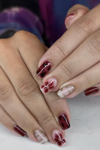 cherry red nail trend