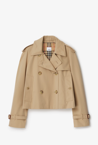 A picture of a Burberry cropped jacket. 