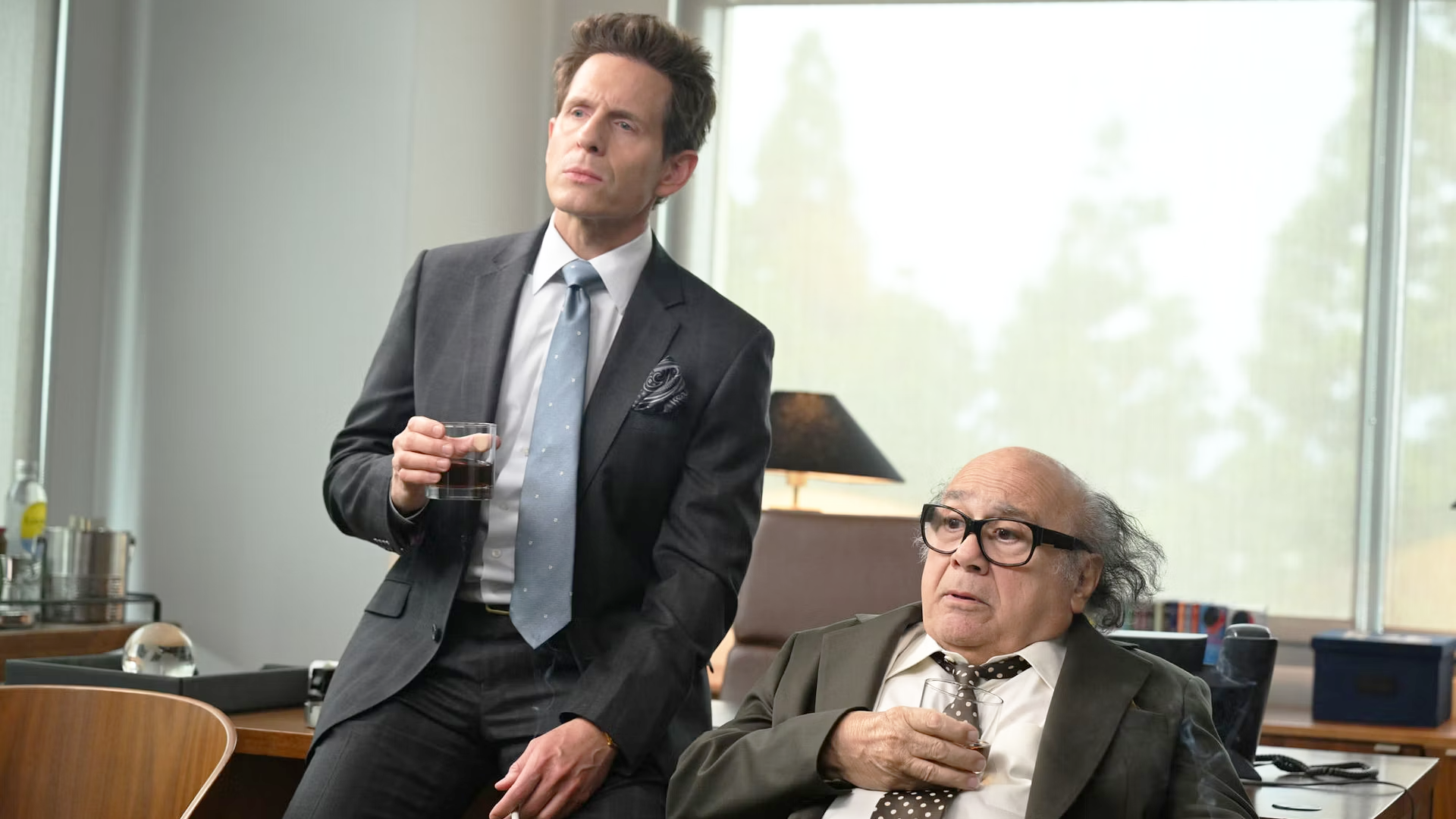 (L-R) Glenn Howerton and Danny DeVito in "It's Always Sunny in Philadelphia" season 18.