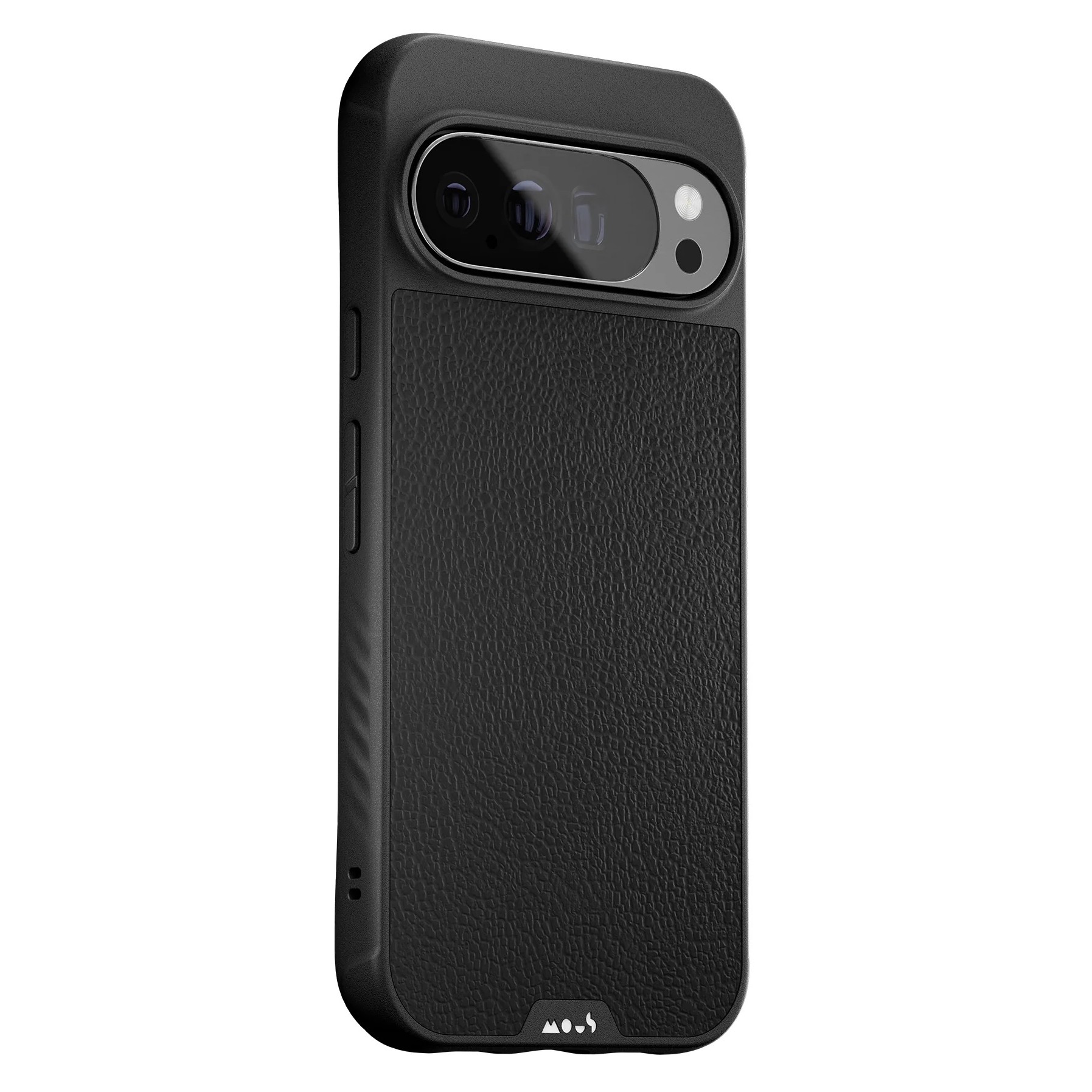 Mous Limitless 6.0 Black Leather Protective Phone Case for Pixel 10 Pro