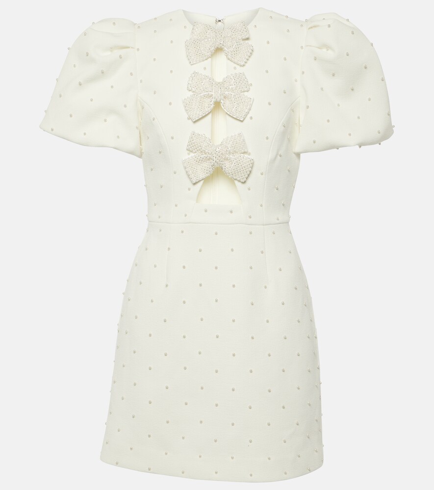 Bridal Ophelia Bow-Detail Minidress