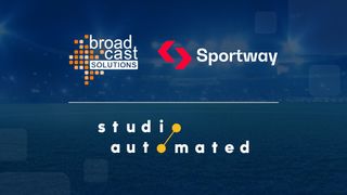 Sportway, Broadcast Solutions, Studio Automated logos.