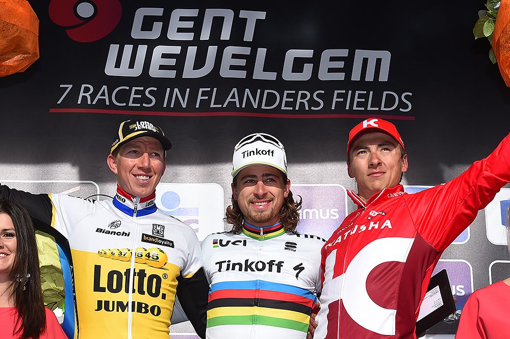 Gent-Wevelgem podium