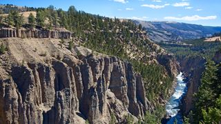 Calcite Springs area of Yellowstone National Park, Wyoming, USA