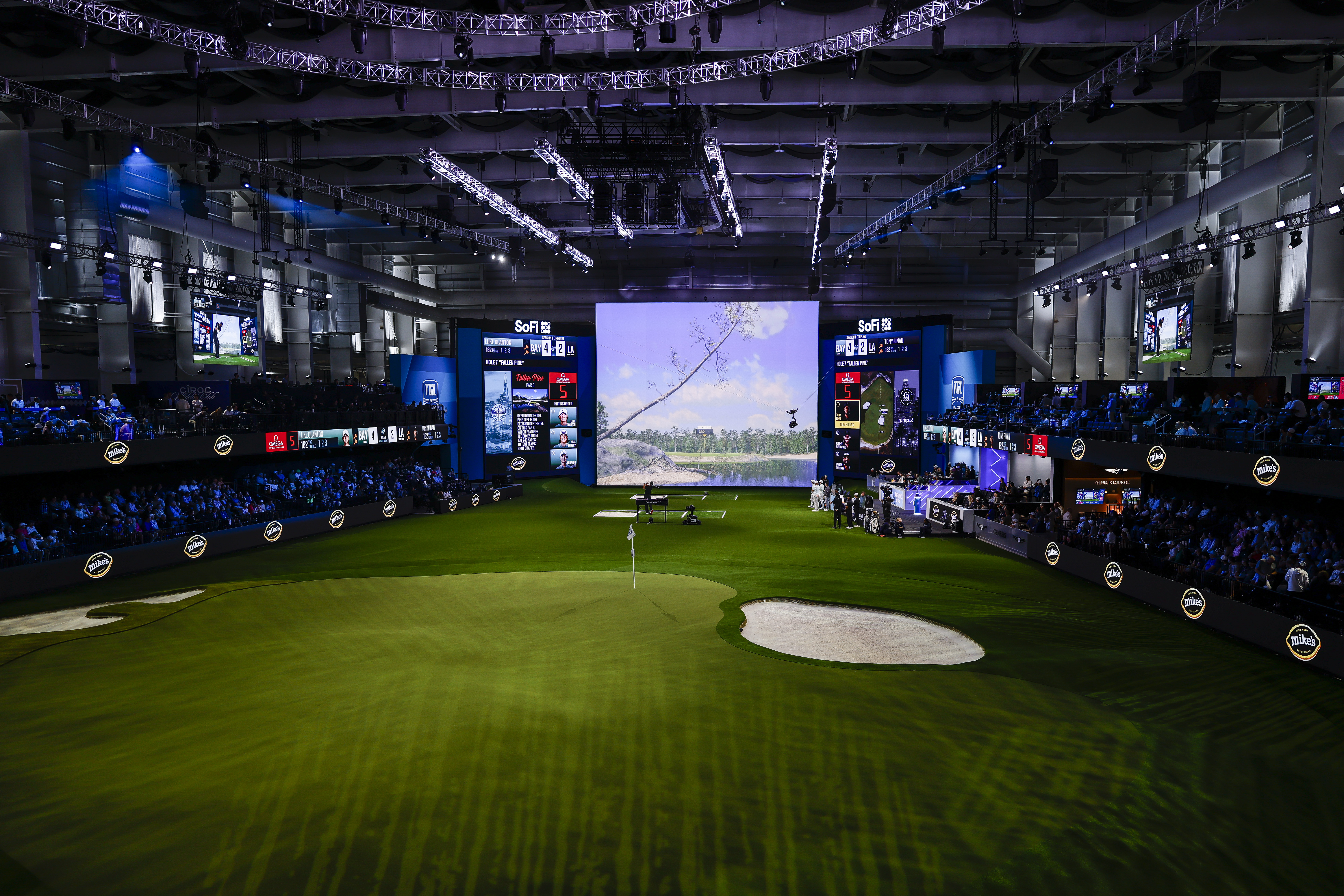 A general view of the TGL arena