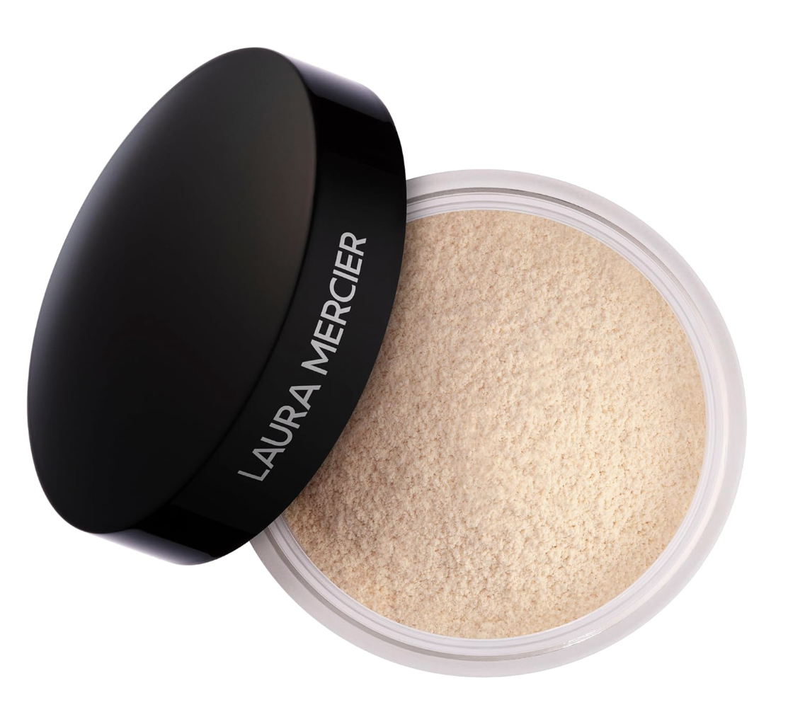 Laura Mercier Translucent Loose Setting Powder - Blurring + Finishing Powder With 24hr Matte Finish - Long-Wear Shine Control Face Makeup for Mature, Sensitive & Oily Skin Types (1 Oz)