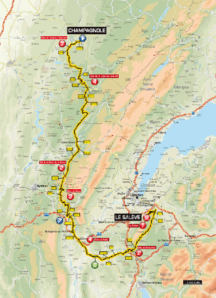 <p>Tour de l'Avenir - Stage 5 Map</p>