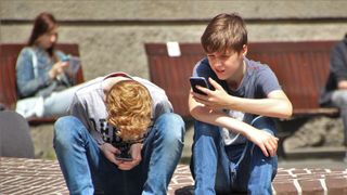 Kids on Phones