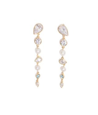 Pearl and diamond earrings from Completedworks bridal jewellery collection