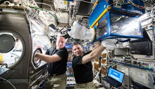 Astronauts Scott Kelly and Terry Virts