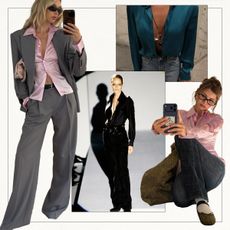 silk shirt outfit ideas